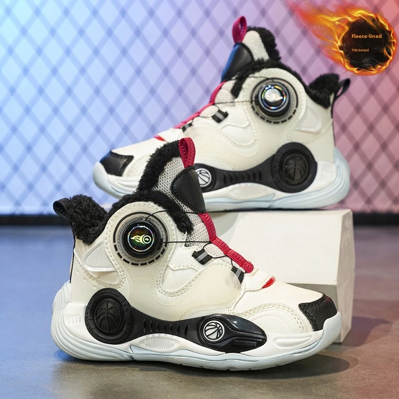 

Winter Children Basketball Shoes 2025 Boys and Girls Fashion School keep warm Sport Boots Kids Casual Trainers Outdoor Sneakers