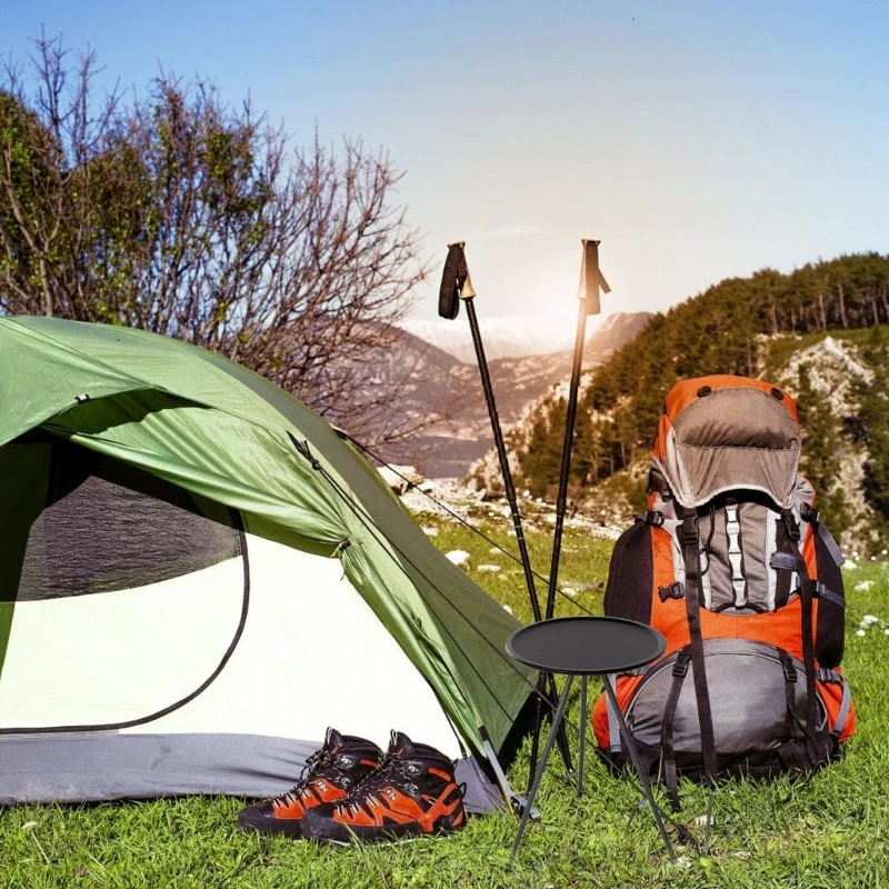  Space Saving Foldable Picnics Table Aluminum Construction Portable For Picnics Beach Hiking Campgrounds Backyard Camping