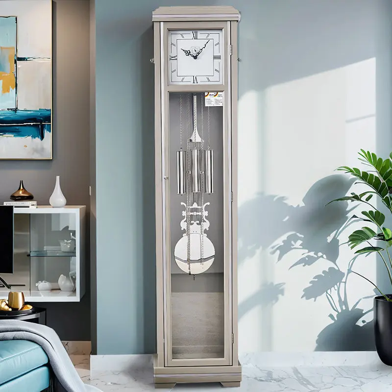 Light luxury modern home simple German Helmler living room floor clock new Chinese table clock Italian Internet celebrity pendul