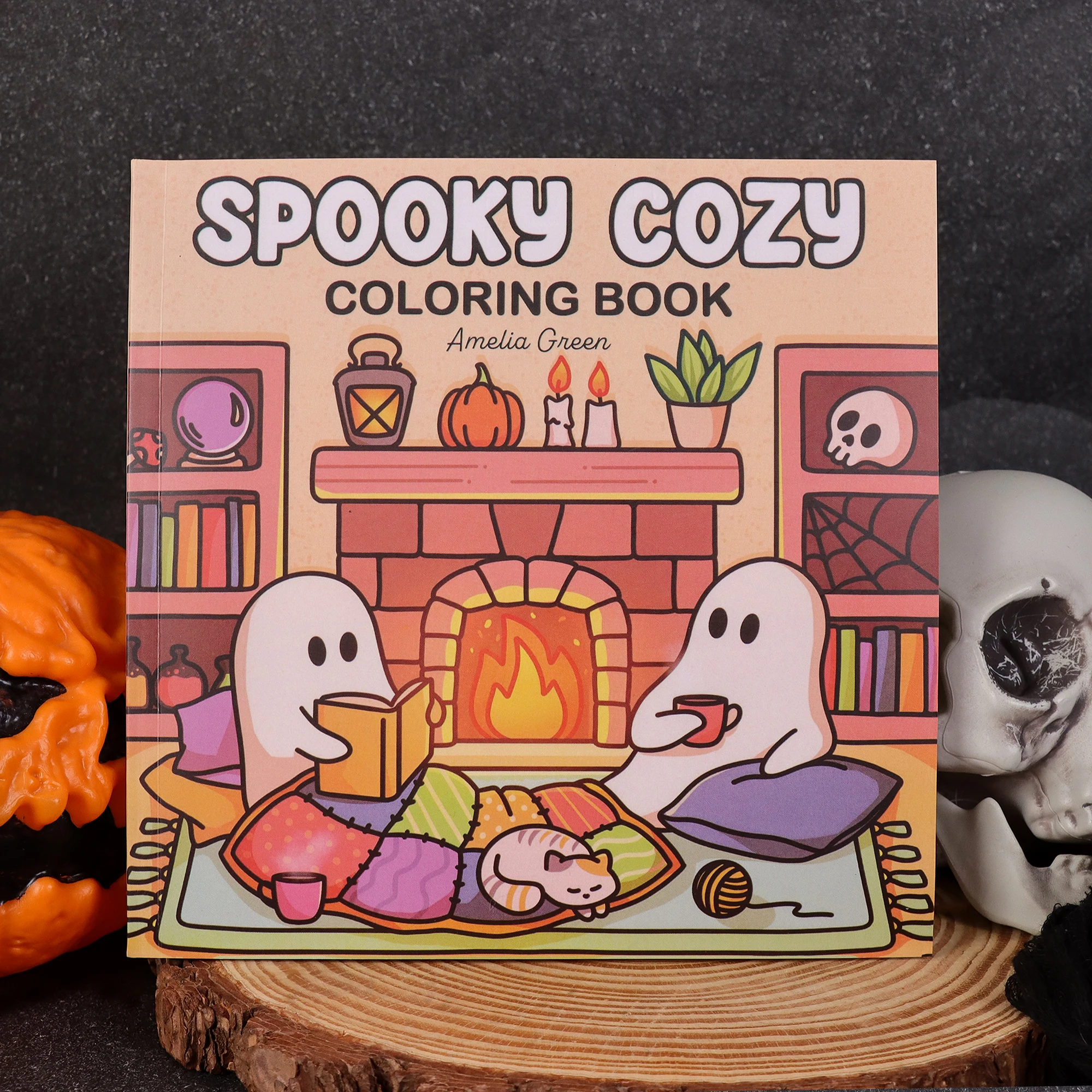 كتاب تلوين مريح مخيف للبالغين والمراهقين يتميز بشخصيات رائعة ومخلوقات مخيفة ومشاهد مريحة للراحة