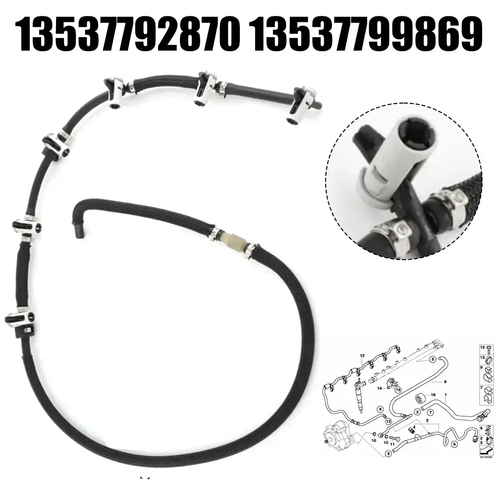 Car Fuel Return Line Hose 13537792870 13537799869 For BMW M57 3 5 6 7 X3 For X5 Fuel Return Pipe Car Accessories