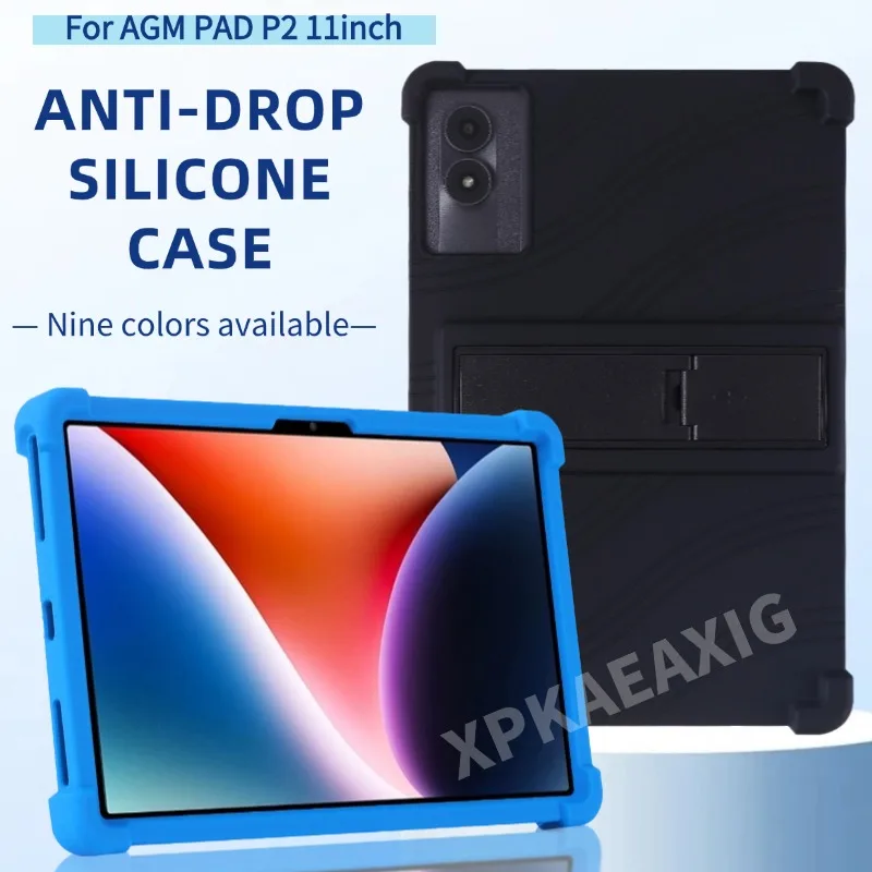 For AGM PAD P2 11inch Tablet case Kickstand Coat Shockproof Cover Andriod Tablet Case Soft Silicon Protective Shell