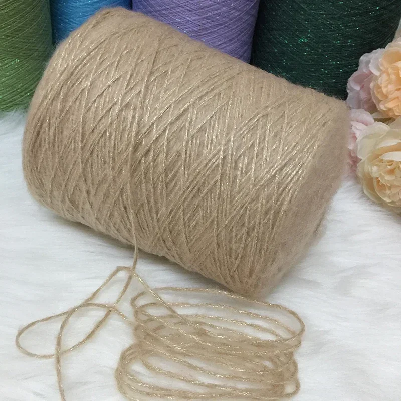 Imagem -02 - Flash Oco lã Alpaca Mohair Fio Misturado para Tricô Boné Cachecol Fios de Crochê Bebê Grosso Malha Suéter Fio Zl45 500g