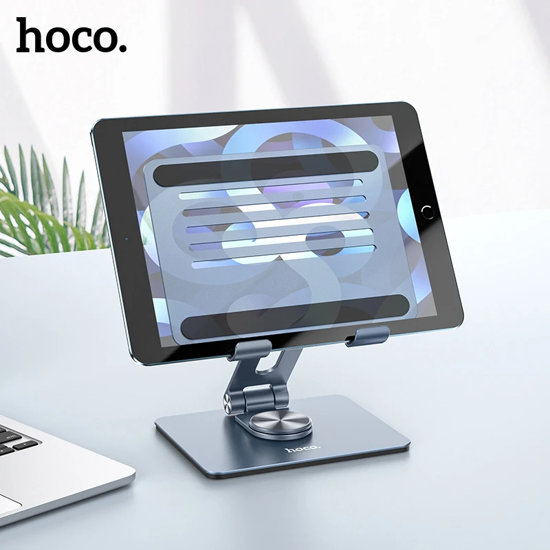 HOCO Tablet Phone Stand Aluminum Alloy iPad Stand 360° Rotatable For iPad Pro iPhone Tablet Support Laptop Stand Phone Holder