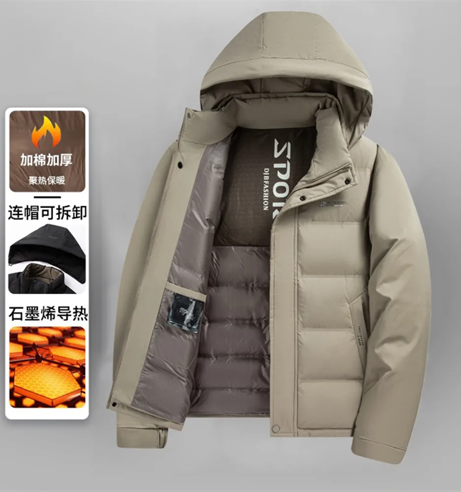 سترة شتوية للرجال لعام 2025 ملابس قطنية جديدة عالية الجودة للرجال ، ملابس قطنية سميكة ودافئة وغير رسمية ، سترات قطنية #6