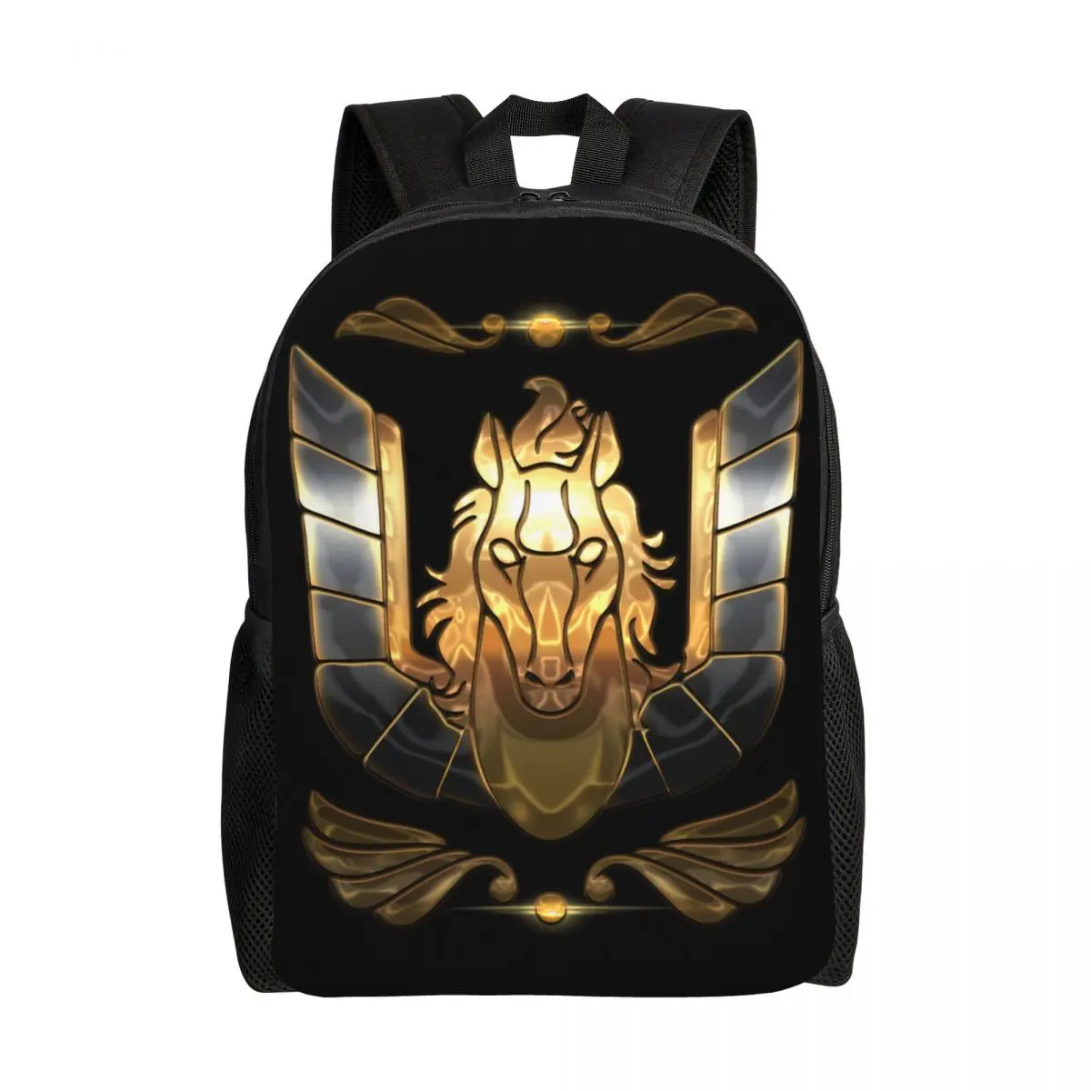 Custom Saint Seiya Pegasus Bronze Travel Backpack School Computer Bookbag Anime Knights of Zodiac College Student Daypack Bags