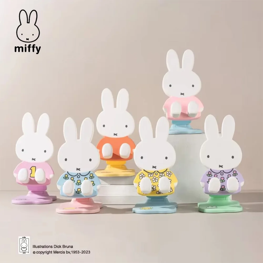 Miffy Mobile Phone Cartoon Cute Stand Kawaii Live Stand Multi-function Lift Support Frame Gift