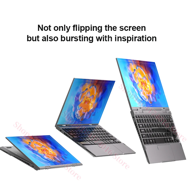 New 10.95 inch 360° Flip OLED Touch Screen Laptop Windows 11 Intel N95 16GB DDR5 RAM 2TB SSD ROM Aluminum alloy body