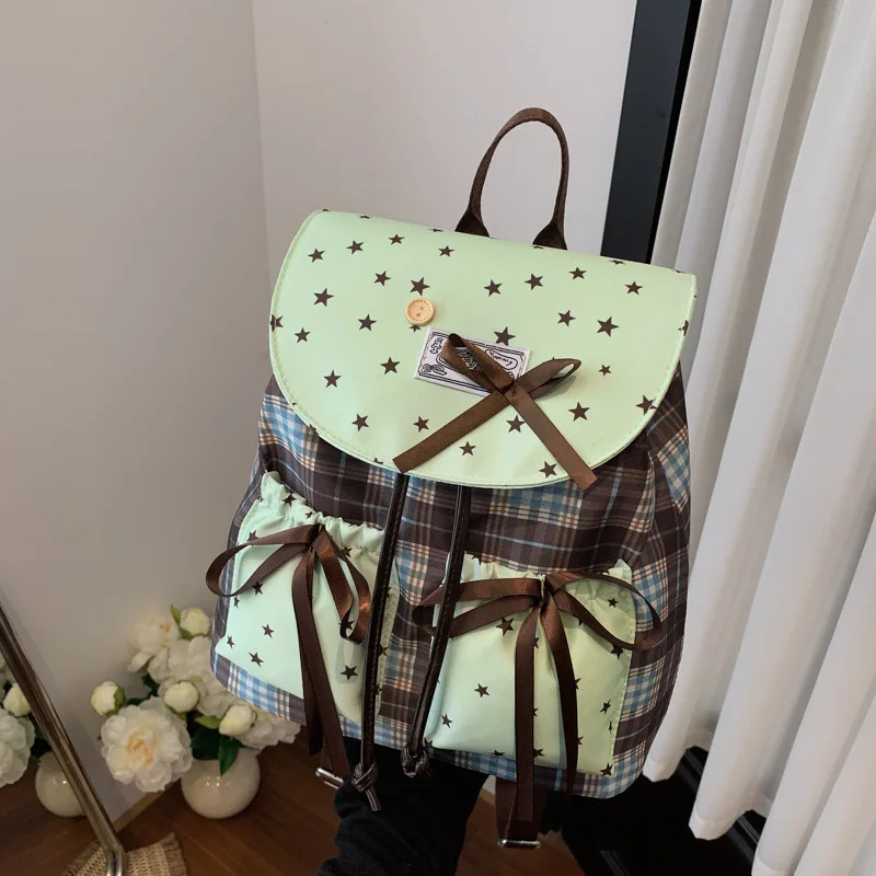 

New Girls' Backpack Fashionable High-quality Women's Backpack Sweet Versatile Lightweight and Multifunctional Travel Backpack