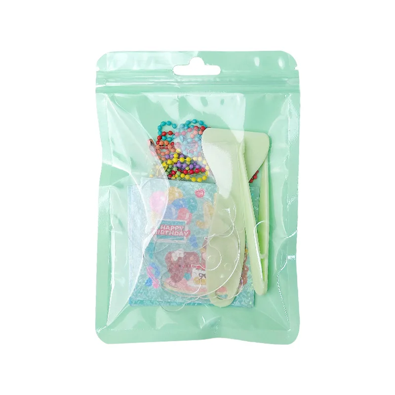 Juego de pegatinas de tarjetas de Goo creativas para mascotas, juego completo de cuentas de mano para niños, pegatinas bonitas, bricolaje, 1 Juego