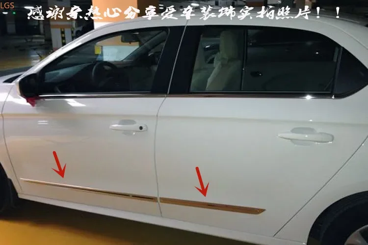 

For Citroen c-Elysee 2014-2018 stainless steel Body Decoration strip Anti-scratch protection decoration car accessories