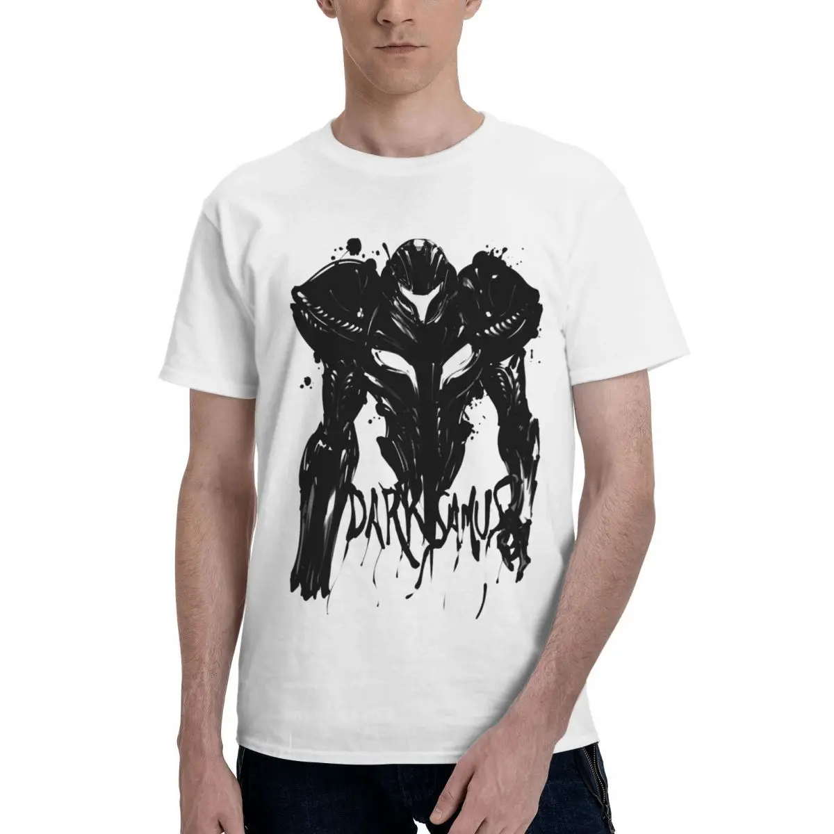 Dark Samus Metroid Funny T Shirts Graphic Y2K Anime Tees Men Women T Shirt Clothes