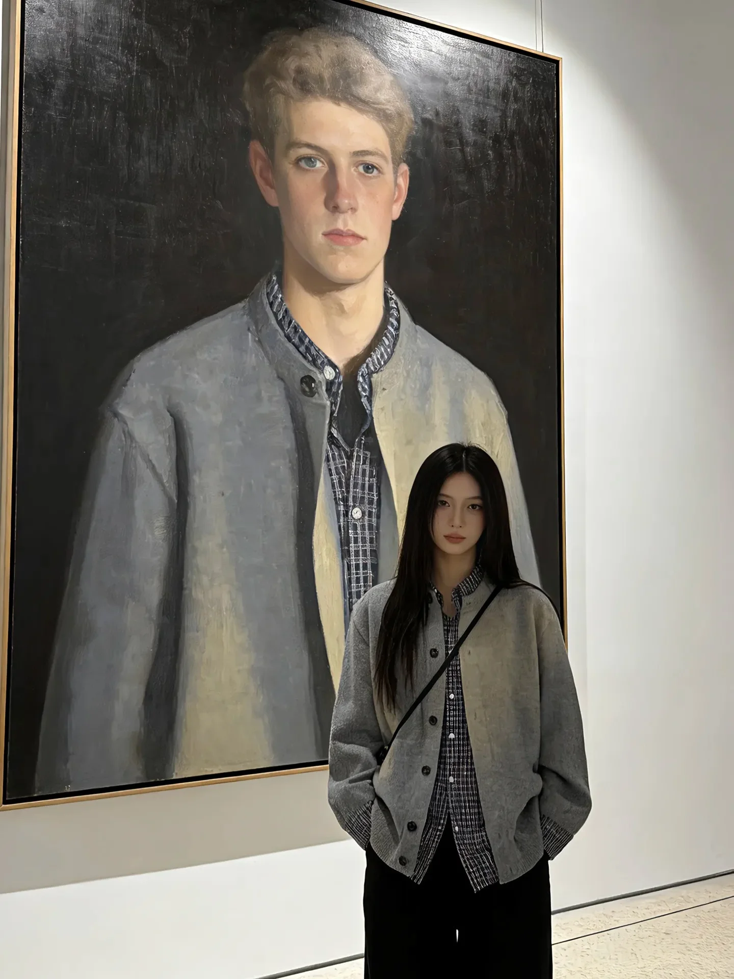 

Мужской вязаный свитер American Lazy Sle в клетку с контрастными вставками, весенний сезон, стиль Cleanfit, премиум-класс, свободный крой, длинный рукав