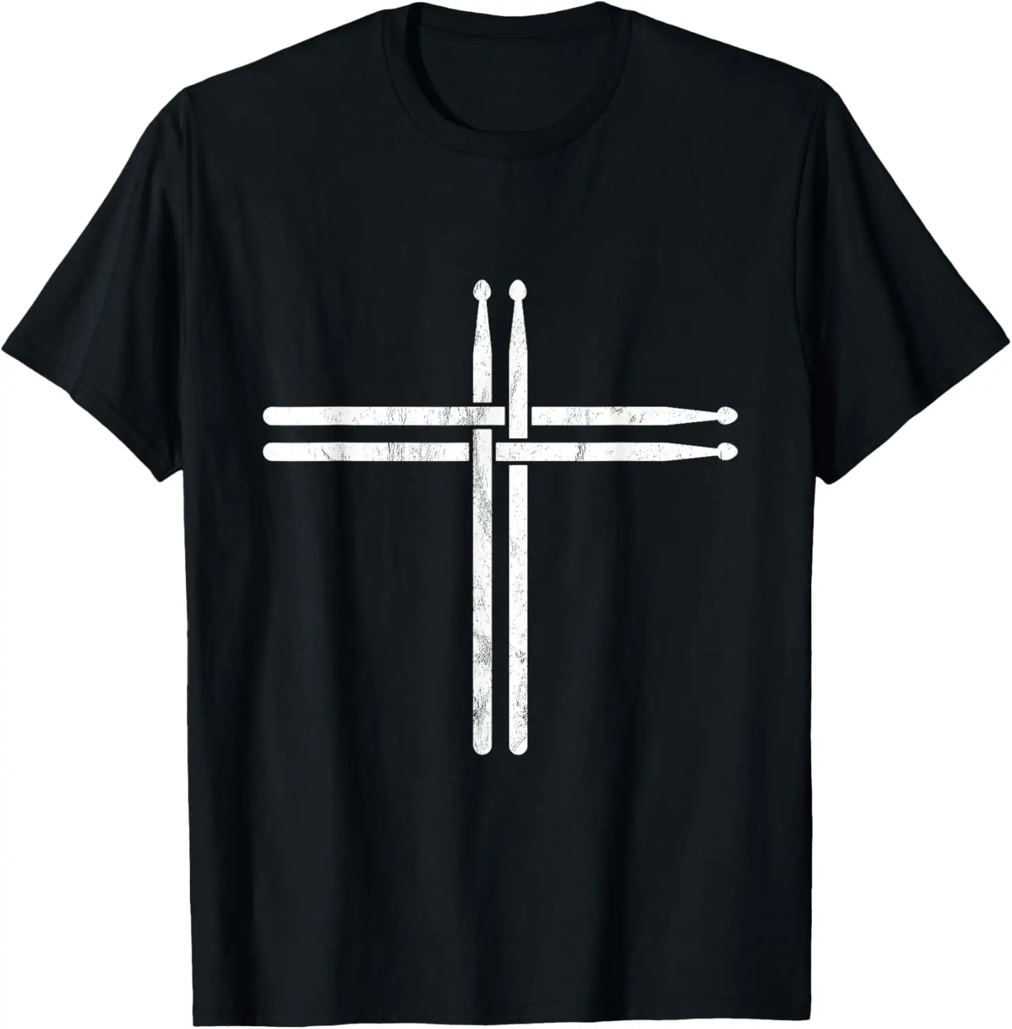 Christian Drum Stick Cross Funny Drummer T-Shirt