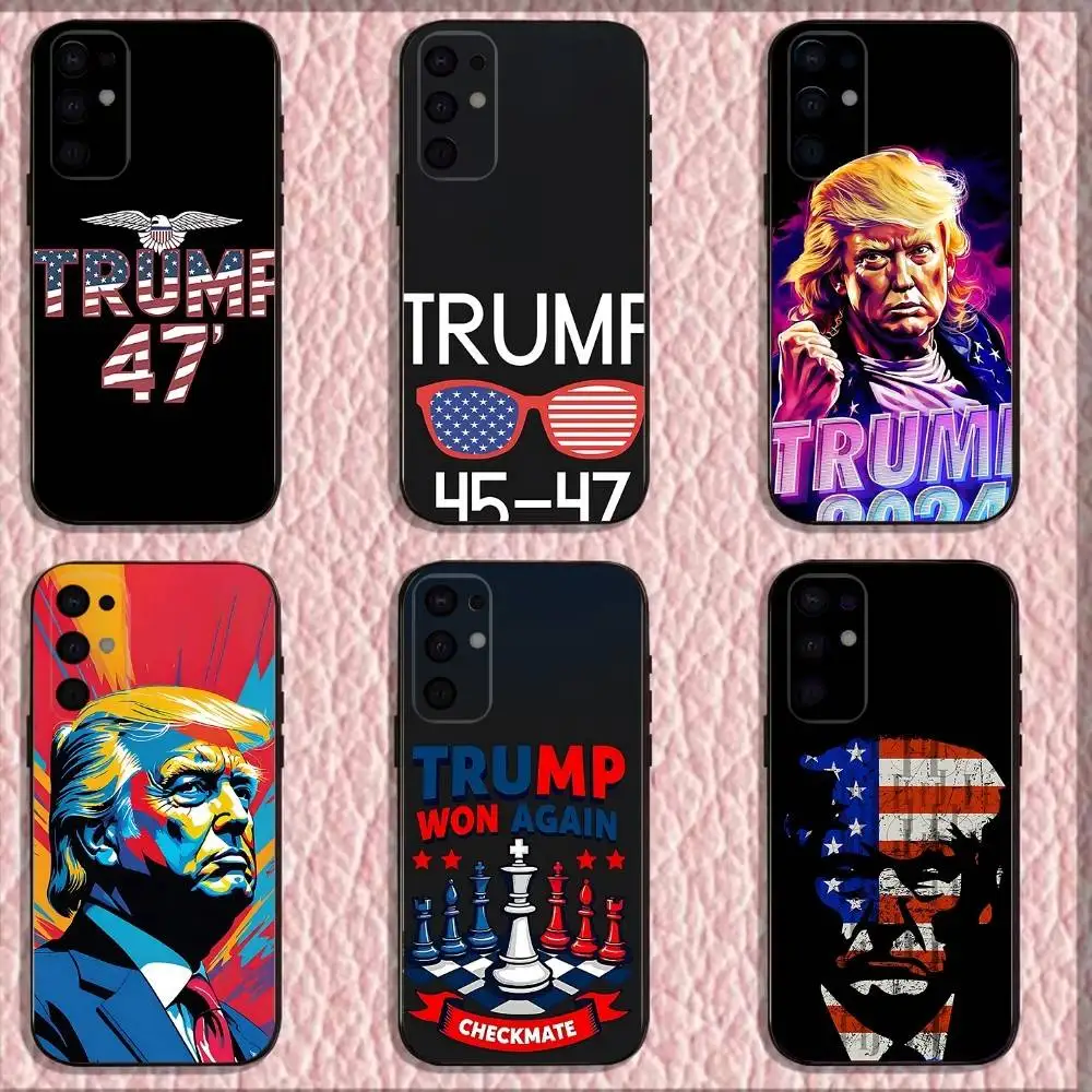 

T-Trump 2024 Phone Case For Samsung S25,S24,S21,S22,S23,S30,Ultra,S20,Plus,Fe,Lite,Note,10,9,5G Black Cover