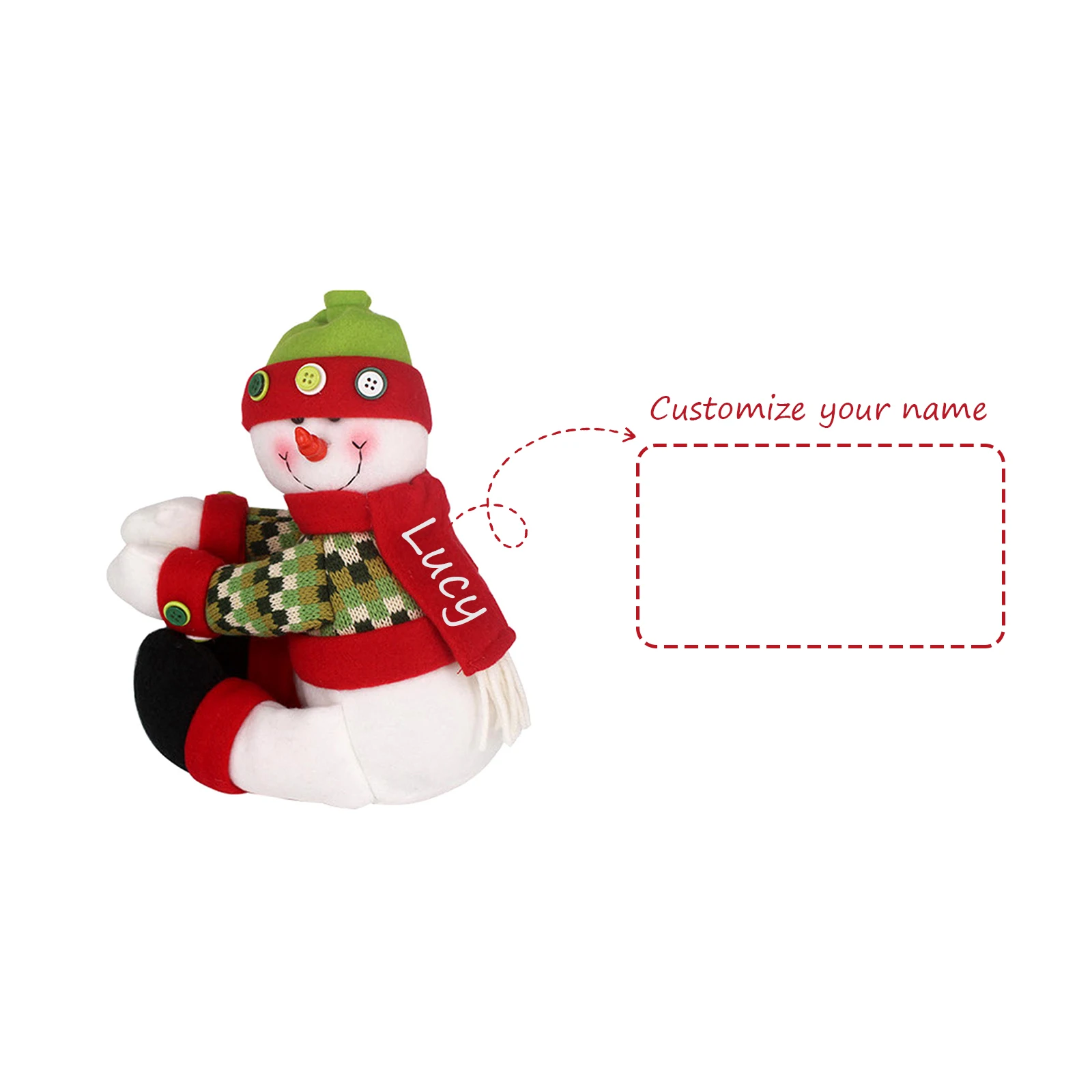 Рождественская вязаная кукла-снеговик, украшение для рождественской елки, праздничные украшения, персонализированные праздничные подарки