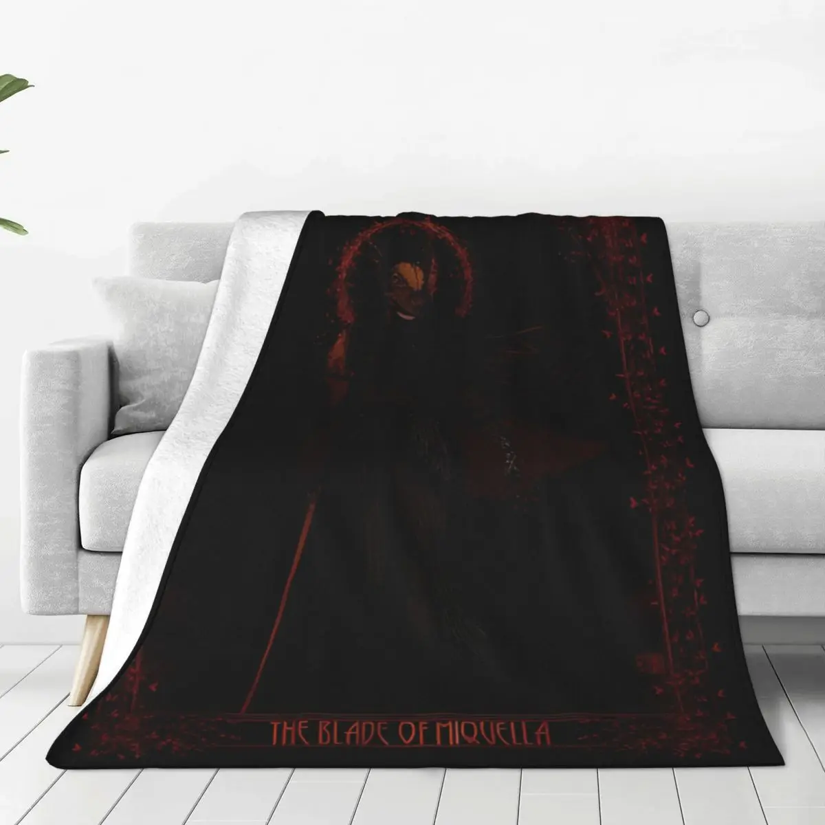 Relax Malenia Blade Of Miquella Blanket Stuff Sofa Decorative Gaming Solaire Throw Blanket Ultra-Soft Fleece for Travel