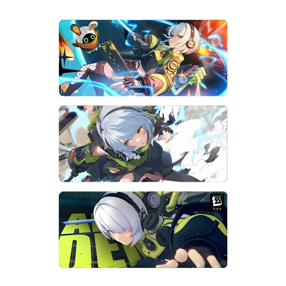 action game cool female Z-Zenless Zone Zero Anby Demara Mouse Pad Mousepad Large Gaming LockEdge Thickened PC Table Desk Mat