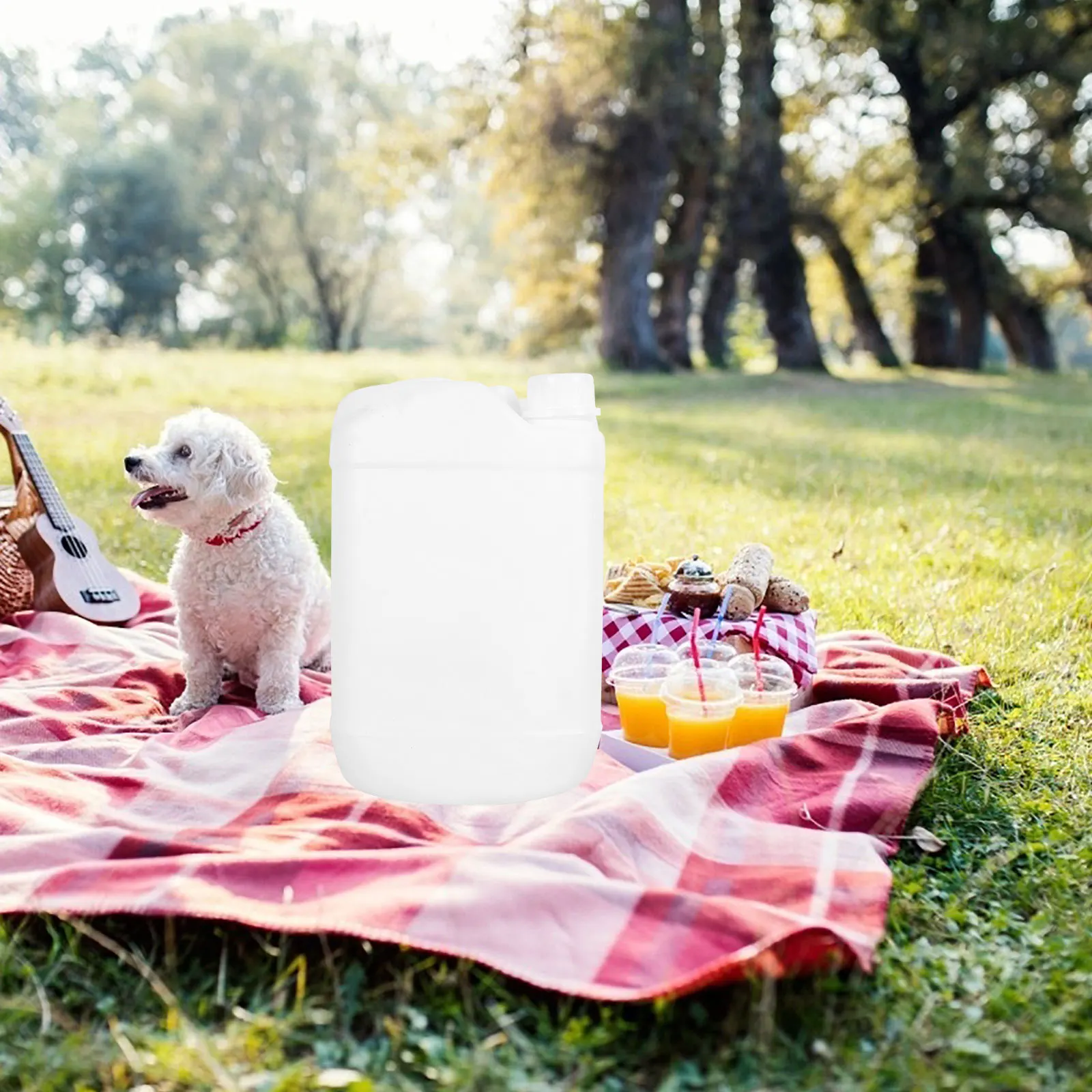 

Plastic Storage Jug with Handle Food Grade for Honey Juice Beverages Home School Office Outdoor Use Plastic Jug