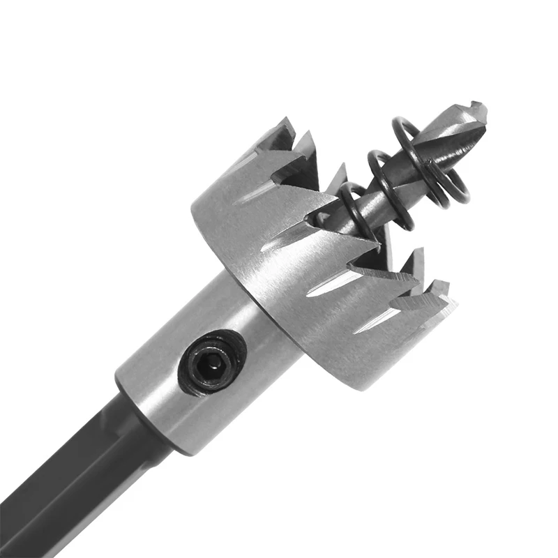 Jeu de scies cloche à pointe en carbure HSS, acier inoxydable, alliage métallique, poinçon, outils de travail de calcul de trous, 5 pièces, 16/18mm, 20mm, 25mm, 30mm