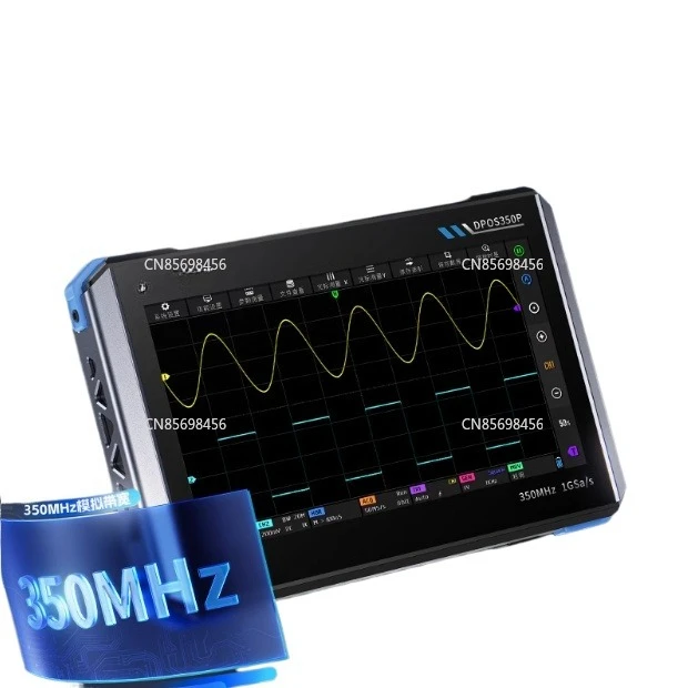 

FNIRSI DPOS350P 4-in-1 350Mhz 1GSa/s Flat Panel Oscilloscope Signal Generator Spectrum Analyzer Frequency Touch Screen 7 Inches