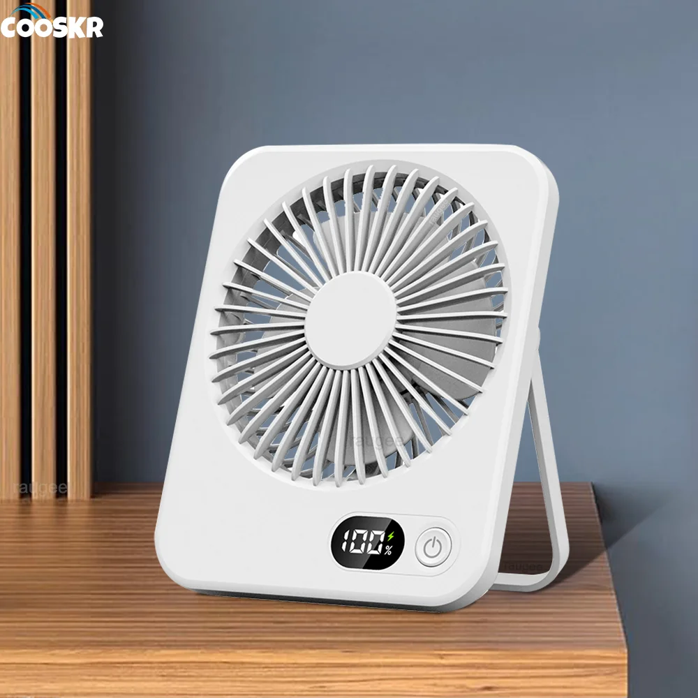 

Portable Desktop Fan Mini Foldable USB Fan Rechargeable Wireless Electric Fan Small Silent Personal Table Fan for Camping Office