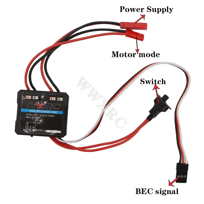 30A 4-8V Mini Brushed Electric Speed Controller ESC Brush Electronic Motor Speed Controller For RC Car