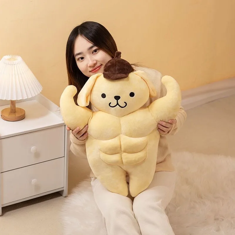 

Sweet PomPomPurin Anime Kawaii Sanrio Ins Fashion Lovely Doll Pendant Cute Soft Sleeping Pillow Birthday Gift for Kids