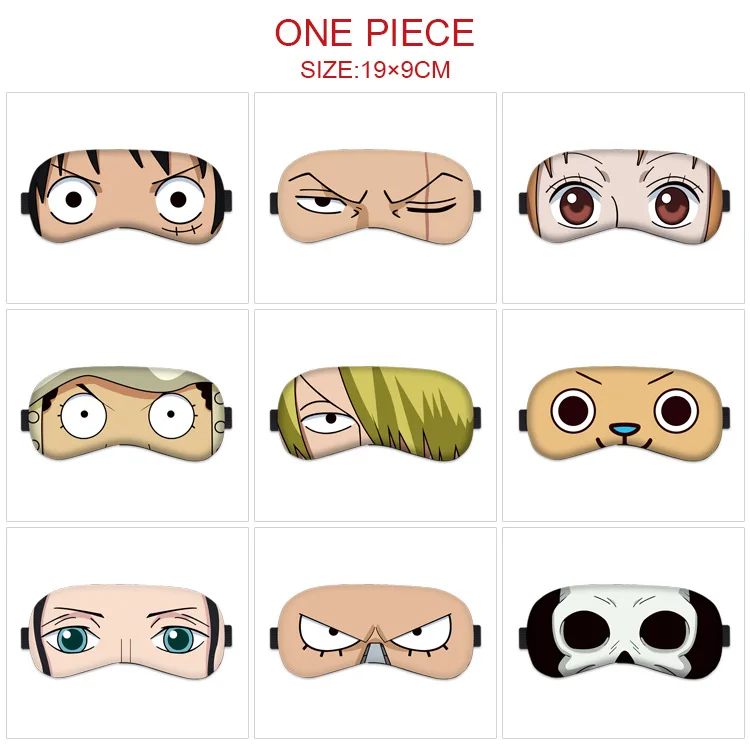 

New One Piece Cartoon Anime Luffy Roronoa Eye Mask Cute Light Shielding Eye Mask Three Dimensional Breathable Sleeping Eye Mask