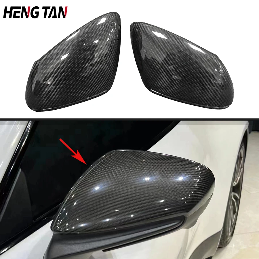 

Car Side view Mirror Cover Caps For Porsche 911 992 2021+ Dry Carbon Fiber Rear Side Mirror Cover Upgrade Body kit