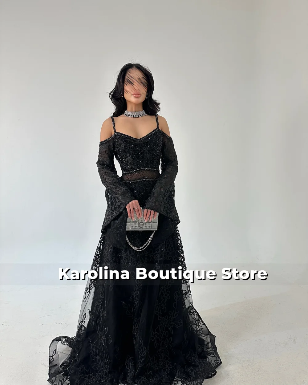 

Women Elegant Solid Bodycon Maxi Evening Dress Purple Lace Long Sleeve Lady O-neck Evening Party Vestidos Robe Customized