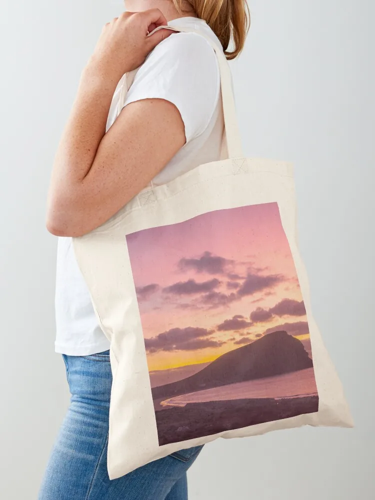 Закат сегмент La Roja, El Medano, Teneriffe, Canary Islands, Испания Tote Bag сумка-тоут мужские ручные сумки холщовые сумки Пляжная сумка