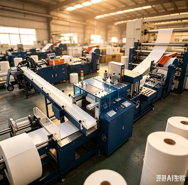 Automatic Toilet Paper Machine Maker Toilet Tissue Paper Making Machine Toilet Paper Rewinding Cutting Packing Machine