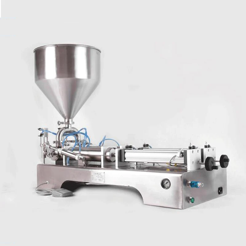 Liquid Filler Machine Weigher Cooking Oil Beverage Drinks High Flow Gear Pump Footswitch Digital Control Filling Machine