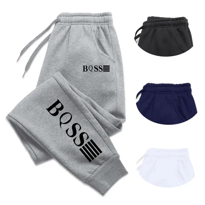 

2024 Mens Sweatpants Printing Fashion Trend Jogging Trousers Versatile Soft High Quality Street Elastic Waist Casual Pants S-4XL