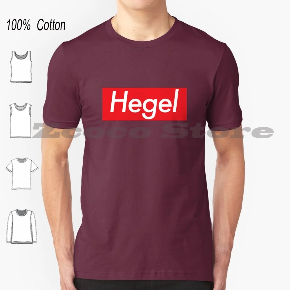 Hegel-Philosopher T Shirt 100% Cotton Comfortable High-Quality Adorno Pretentious Literary Philosopher Philosophy Philosophy