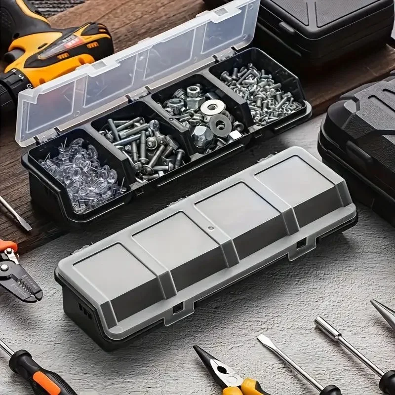Mehrzweck-Aufbewahrungsbox für Schrauben und Kleinteile - Robuste Kunststoff-Aufbewahrungsbox für Hardware und Schmuck zur einfachen Lagerung von Schraubenteilen – Detail 11