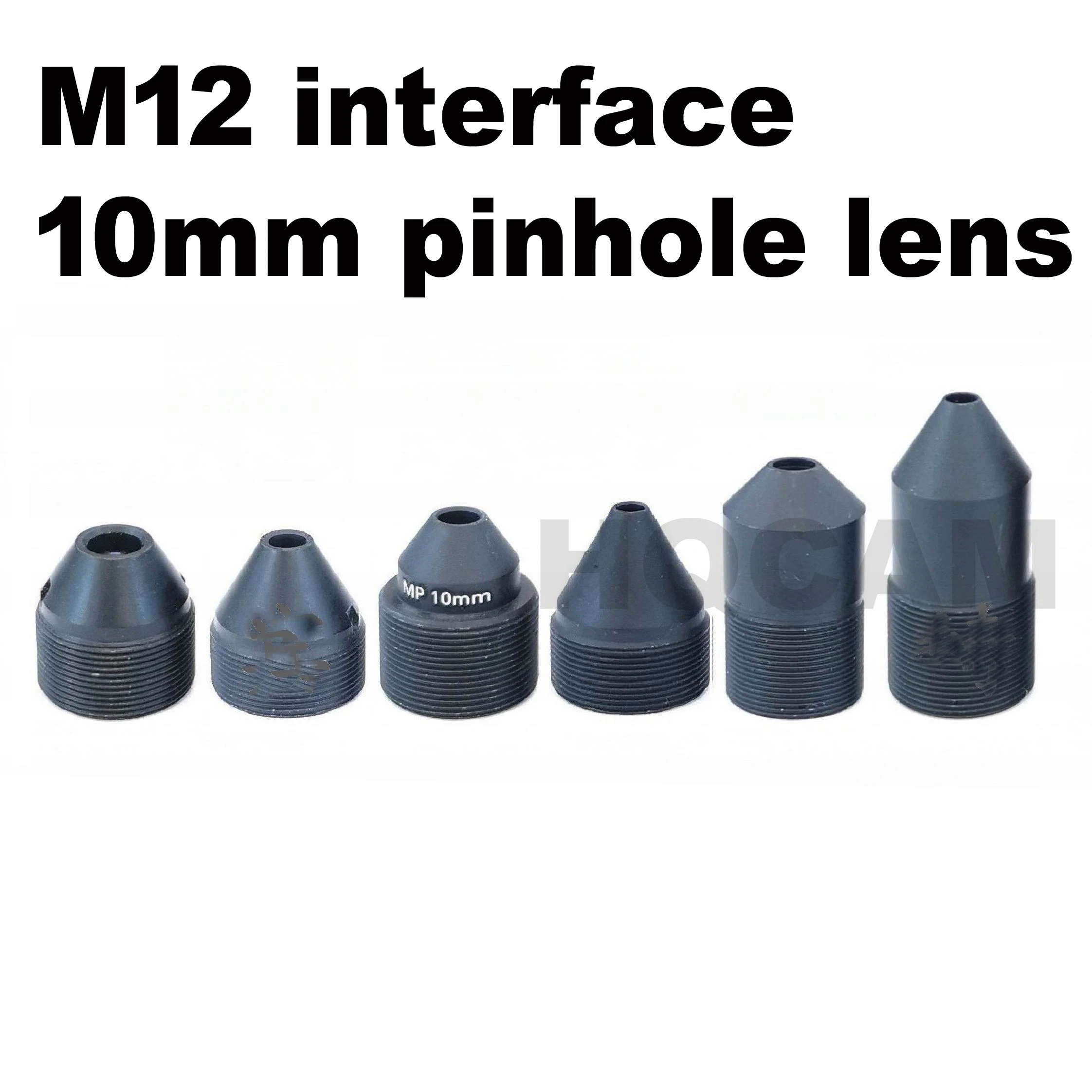 HD 2.0Megapixel 3MP 10mm Lens M12 Pin hole Lens Built with IR Filter for Security CCTV Cameras CCD CMOS, Mount M12*P0.5, F1.6