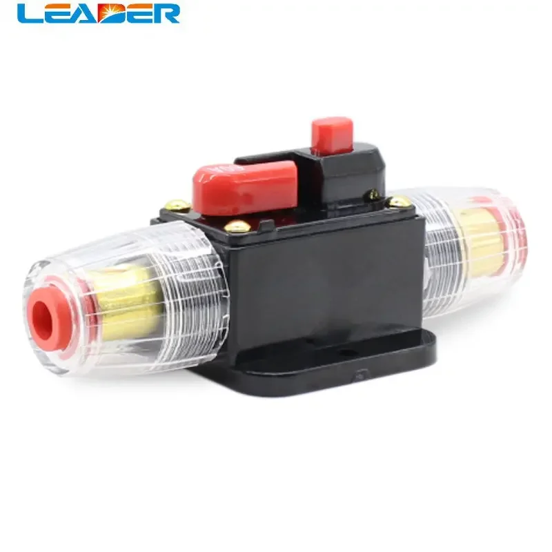 LEADER SOLAR 12V24V 20A-150A Car Truck Audio Amplifier Circuit Breaker Fuse Holder AGU Style Stereo Amplifier Refit Fuse Adapter