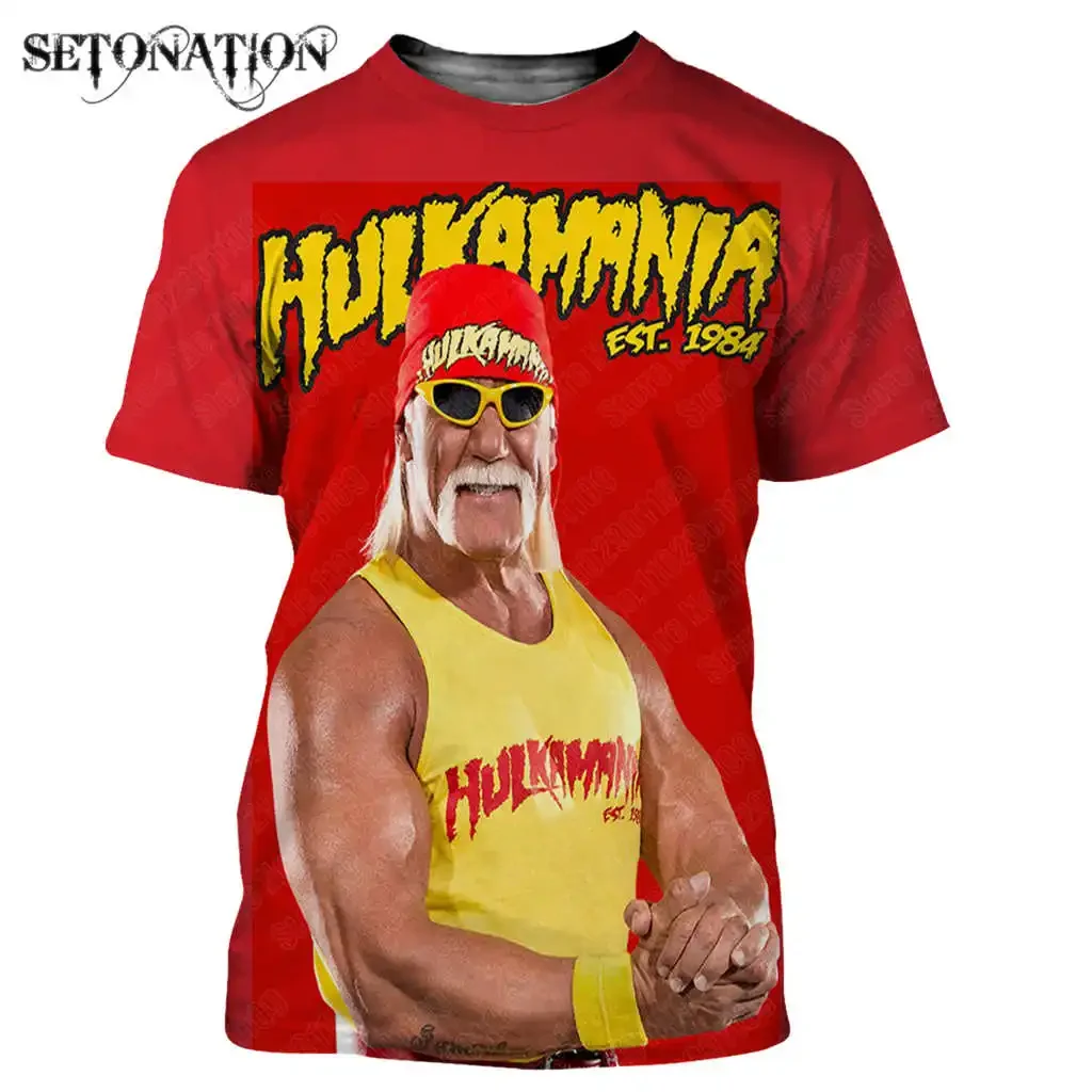 Hulk Hogan Customized Dead Men's and Women's New Fashionable Cool 3D Printed T-shirt Harajuku Style T-shirt Street Wear Summer T