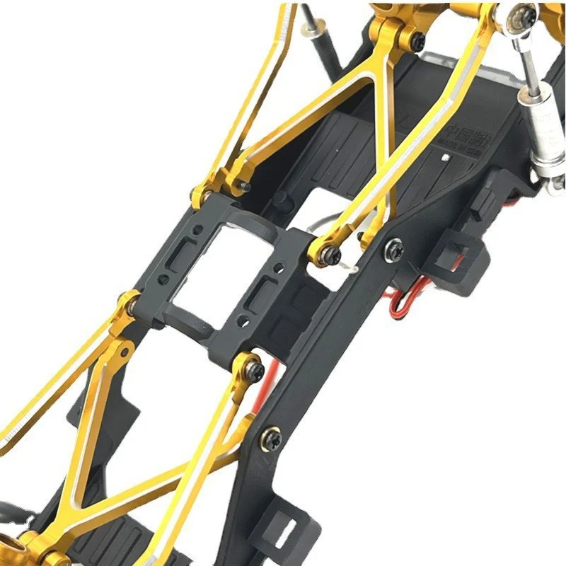 FMSシャーシ-固定アクスル,自動車部品,xiaoqi rc,金属部品,1:24