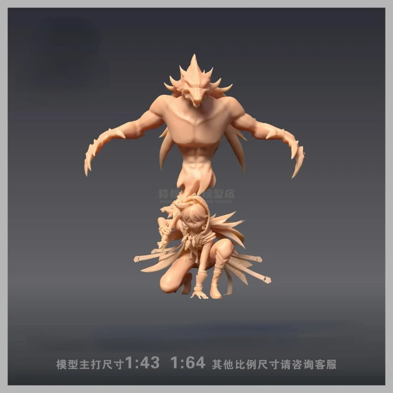 Game Anime peripheral figurs Genshin Impact Razor 1/64 1/43 Resin white model GK Colorless model Classic DIY hand do