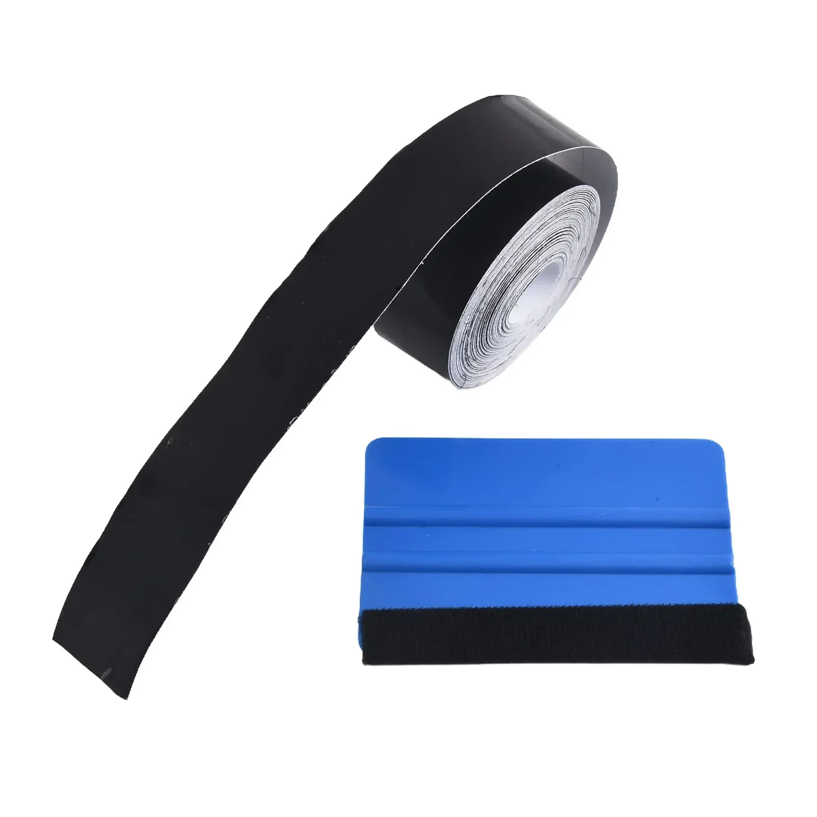 1 Roll Car  High   Gloss  Black  Door   Sill     Film  Vinyl  Stickers Wrap Kit For Black Out Chrome Delete Trim 5CMX10M 3CMX10M