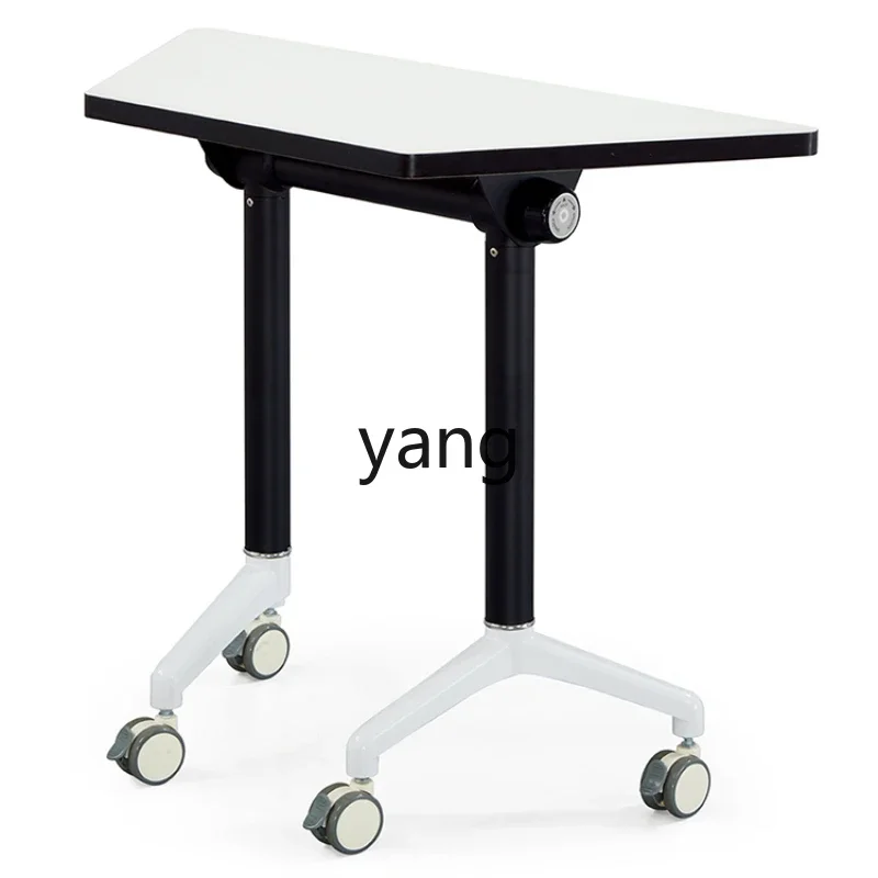 XYY trapezoidal table training institution foldable training table splicing hexagonal table and chair combination