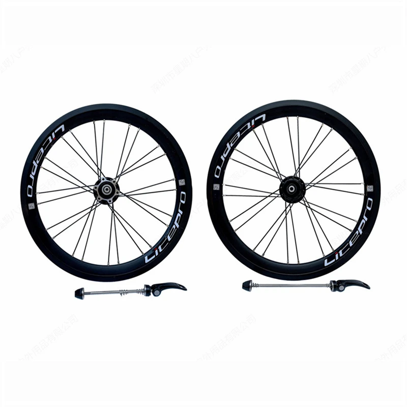 LITEPRO Folding Bike Modified 349 Disc Brake Wheel Set EIEIO High Ring Wheelset Bicycle Parts