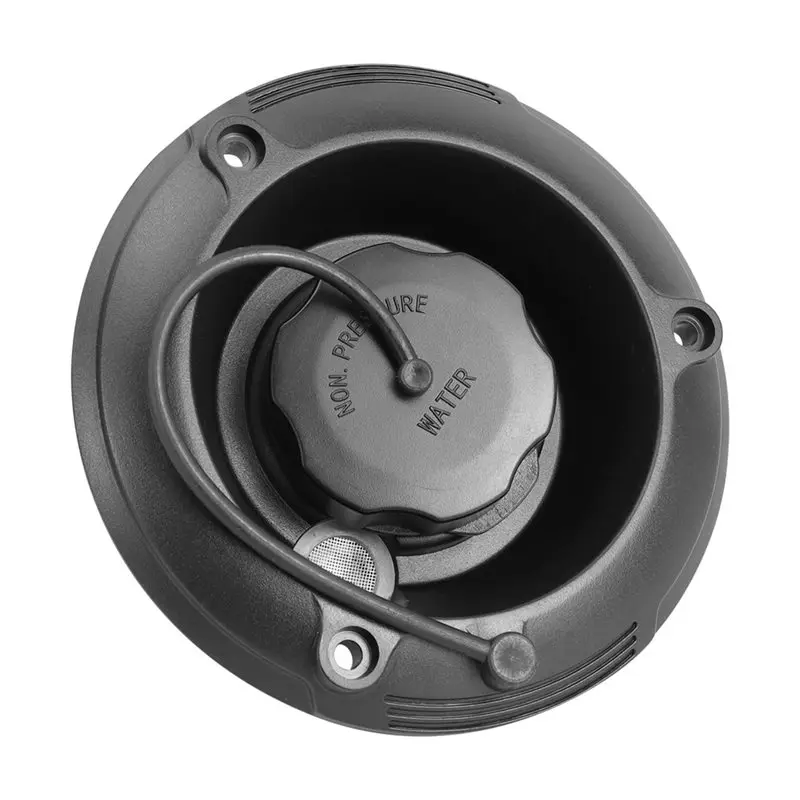 AT92-For Caravan Motorhome Accessories Water Tank Fill Port Cover With Tether, RV Water Inlet Filler Cap Round Design