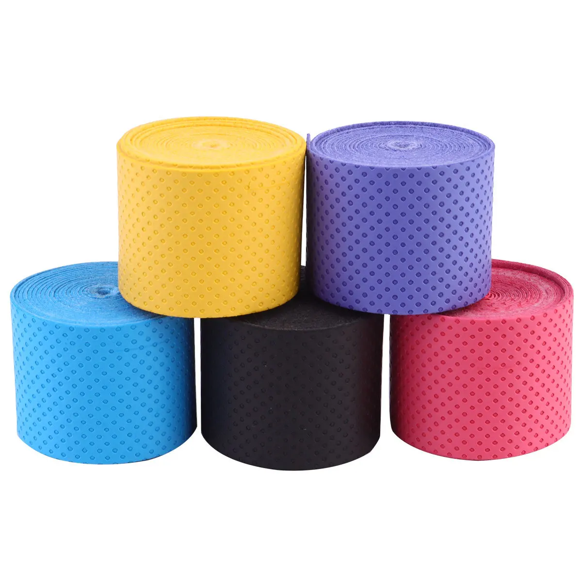 60 قطعة قبضة مضرب التفاف العصابات لينة ماصة للعرق رقيقة Overgrip للتنس الريشة الاسكواش الصيد رود مكافحة زلة حزام الشريط