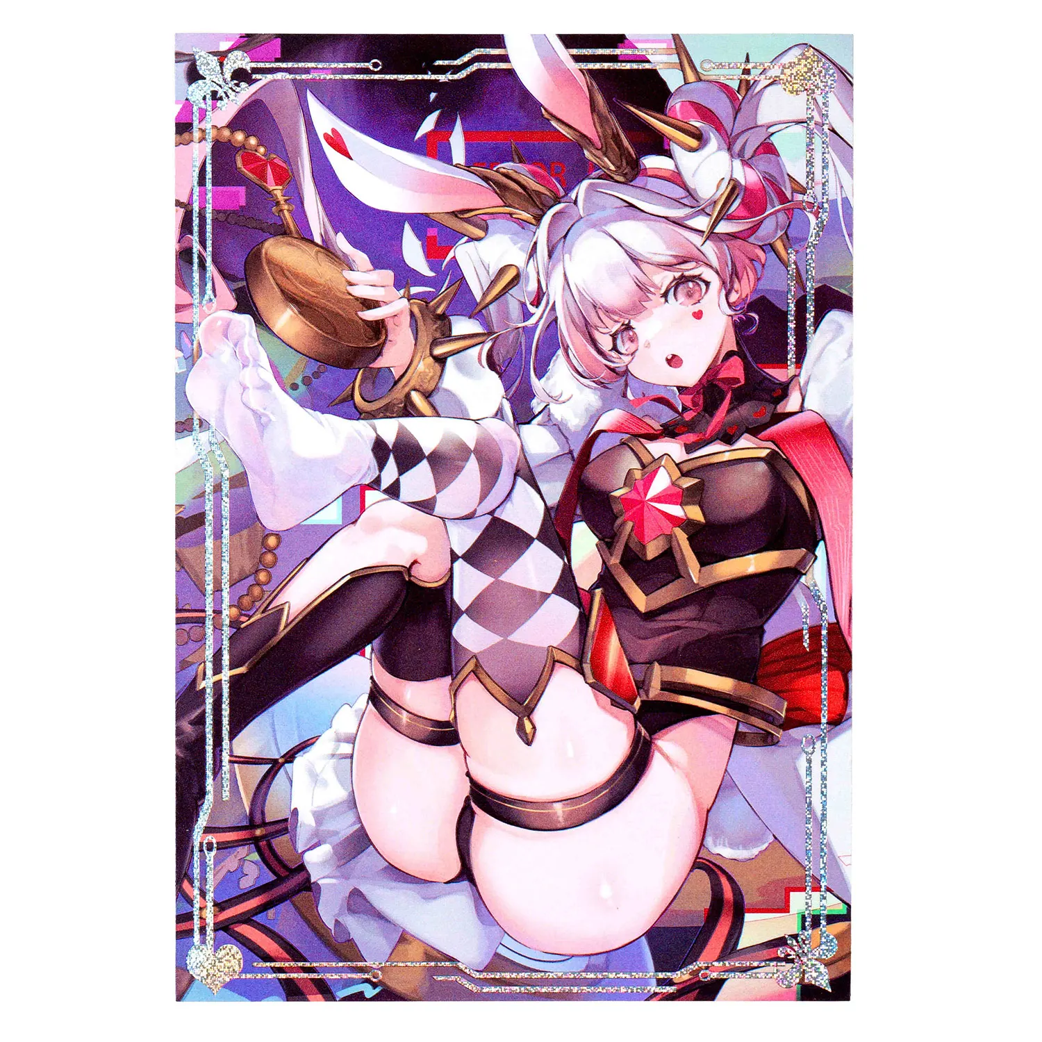 

60ct Holographic Protective Sleeves Top Loading Trading Card Sleeves Anime Deck Protector for YGO Japanese Size Game Cards