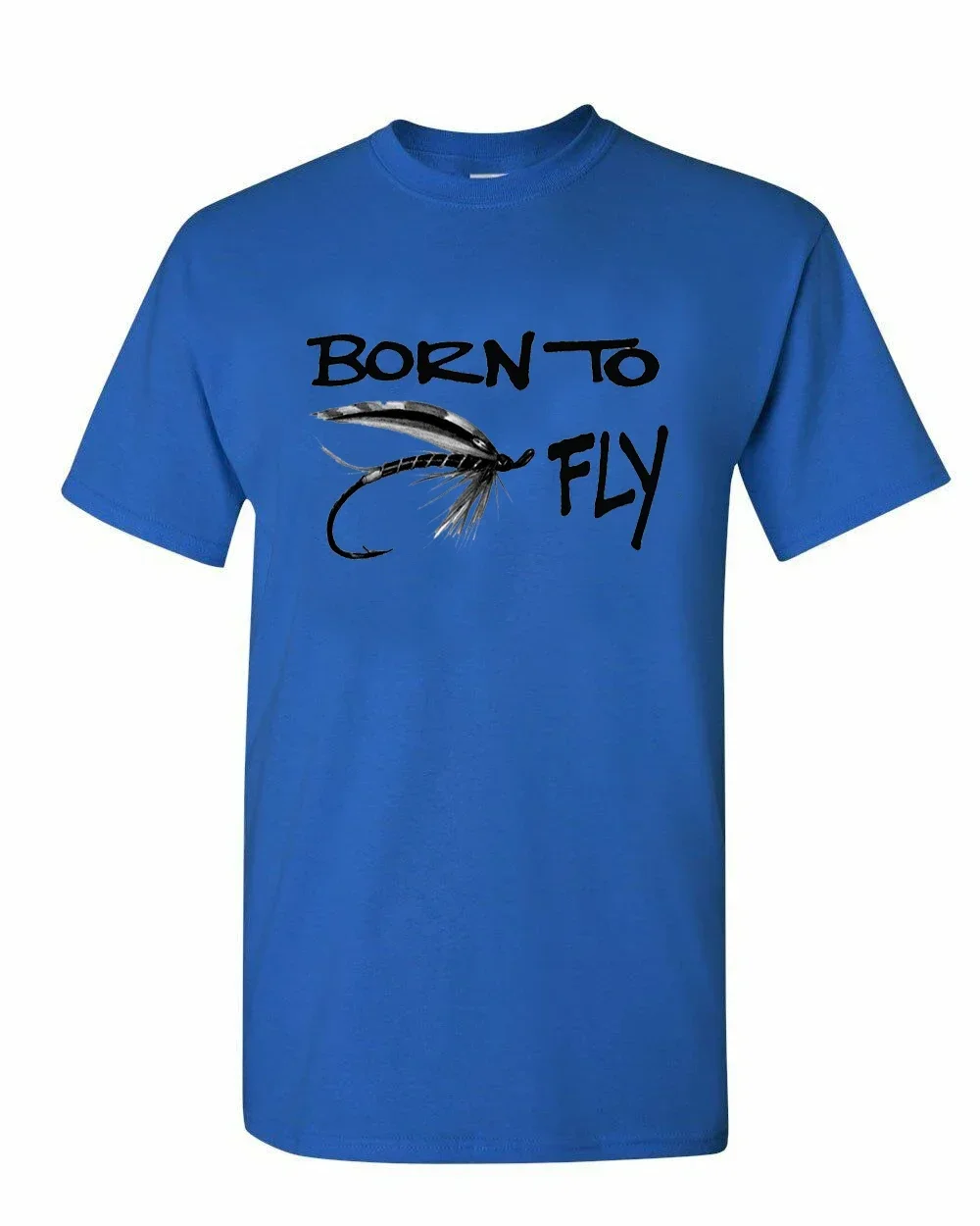 Sea Angling Fishing Gift Fly Fishi Graphic T-Shirt 100% Cotton O-Neck Short Sleeve Summer Casual Mens T-shirt Streetwear