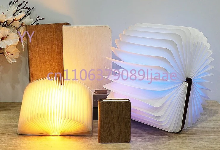 

Креативный светильник-книга, светодиодный ночник, декоративная лампа для спальни, настольная лампа, магнитный светильник из ПУ, подарок, ночник для самостоятельной сборки